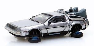 NPE Modellbau NA88218 - H0 - DeLorean Zeitmaschine mit grauer Inneneinrichtung